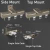 Aluminium Curtain Track Set Ceiling Curtain Track Rail Curtain Track Runner Rail Ceiling Mounted Metal Shower Curtain Track Rail Curtain Track Ceiling Mounted Straight Ceiling Track Set 4M/13.1FT ( Co view 2