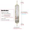 Iron Screen Partition, Freestanding Room Partition Wall Dividers with Clear Glass for Apartment Studio Living Room Commercial Entrance, Privacy Decoration Separators ( Color : 3panel , Size : 170x35cm view 3