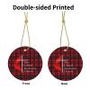 Charming Ceramic Christmas Tree United Methodist Church Home Hanging Ornaments 2.9in Elevate Home Decor Indoors Outdoors view 3