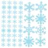 IMIKEYA Christmas Snowflakes 3D Wall Art Stickers 50pcs Glow in Dark Decorative Wall Stickers for Kids Bedroom view 1