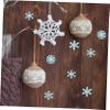 IMIKEYA Christmas Snowflakes 3D Wall Art Stickers 50pcs Glow in Dark Decorative Wall Stickers for Kids Bedroom view 3