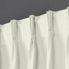 Homi Drapes Double Pinch Pleated Blackout Curtains Thermal Insulated Room Darkening Drapes for Bedroom/Livingroom Along with 2 Panels Combined W(36"+36"),Tiebacks,Hooks(Cream, 72"x54") view 2