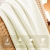 Homi Drapes Double Pinch Pleated Blackout Curtains Thermal Insulated Room Darkening Drapes for Bedroom/Livingroom Along with 2 Panels Combined W(36"+36"),Tiebacks,Hooks(Cream, 72"x54") view 3