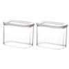 Amosfun 2pcs Kitchen Fresh Box Food Storage Containers Beans Preservation Box Sealing Lid Odor Storage view 1
