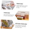 Amosfun 2pcs Kitchen Fresh Box Food Storage Containers Beans Preservation Box Sealing Lid Odor Storage view 2
