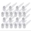 8.5 mL Plastic Measuring Packaging Scoop (= 8.5 cc/ = 1.7 teaspoon/ = 0.6 Tablespoon/ = 0.3 fl oz), Medium Handle - to Measure and Dispense Spices, Granules, Powders, for Seeds Packing (20) view 1