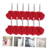 IMIKEYA Bathroom Shower Curtain Hooks 12pcs Rose Design Hangers Quick Install Elegant Decor view 4