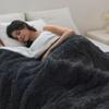 COOVA Ultra Soft Faux Fur Twin Blanket  Fuzzy Fluffy Cozy Microfiber Blankets, Warm Thick Plush Sherpa Fleece Throw Blanket for Couch,Bed,Sofa,Ideal Gift for Women.(Dark Grey, 60"x80") view 1