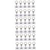 IMIKEYA 30pcs Curtain Track Roller of Sliding Curtain Track Gliders Made of Material for Use view 1