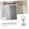 IMIKEYA 30pcs Curtain Track Roller of Sliding Curtain Track Gliders Made of Material for Use view 2