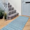Long Hallway Runner Rug,Solid Contemporary Grey/Blue Runner Area Rug Non-Slip Washable 1m 1.5m 2m 2.5m 3m 3.5m 4m 4.5m 5m 5.5m 6m Narrow Aisle Carpet Runners Width 60cm 80cm 100cm ( Color : #C , Size view 2