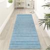 Long Hallway Runner Rug,Solid Contemporary Grey/Blue Runner Area Rug Non-Slip Washable 1m 1.5m 2m 2.5m 3m 3.5m 4m 4.5m 5m 5.5m 6m Narrow Aisle Carpet Runners Width 60cm 80cm 100cm ( Color : #C , Size view 3