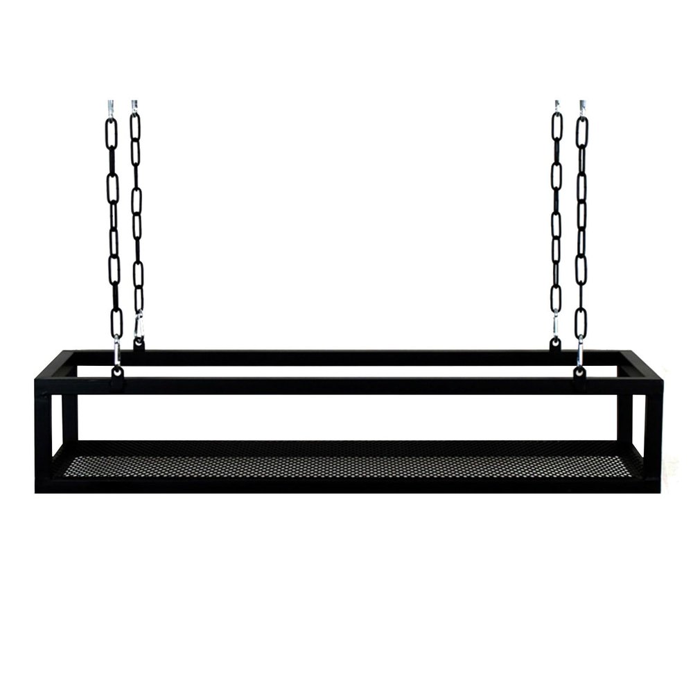 Drsyffsup Floating Shelves Ceiling ShelfWrought Iron Hanging Wine Rack Suspended Ceiling Storage Rack & Shelvesfor Bars/Restaurants/Kitchens/Outdoor Indoor (Size : 60x25x15cm)
