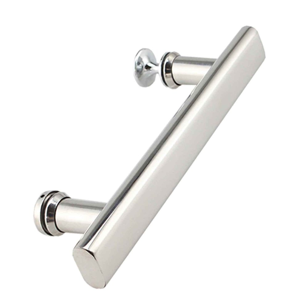 Push and Pull Glass Door Handle,Shower Glass Door Handle for Bathroom,Full Polished Stainless Steel Finish Push and Pull Glass Door Knobs Handles Hole Center Spacing 300Mm/400Mm/500Mm/600Mm/500Mm (Co