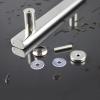 Push and Pull Glass Door Handle,Shower Glass Door Handle for Bathroom,Full Polished Stainless Steel Finish Push and Pull Glass Door Knobs Handles Hole Center Spacing 300Mm/400Mm/500Mm/600Mm/500Mm (Co view 3