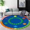Kids Playroom Rug, 3ft, Ruond Cartoon Numbers Shapes Alphabet ABC RugPreschool Nursery Classroom Rugfor Children's Room Carpet, Indoor Non-Slip Washable Rugs view 1
