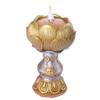 1pc 18.5cm LED Electric Lotus Butter Lamp Buddha Tibetan Buddhist Candle Holder view 1