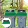 Yardwe Plastic Swing Lid Trash Can Medium Size Lid for Commercial Waste Bin Easy Install view 3