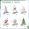 Homyplaza Christmas Stocking Holders for Mantle Weighted Metal Stocking Hangers Hooks for Fireplace Christmas Decorations (Set of 6) view 3
