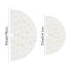 DegGod Plush Christmas Tree Skirts, 24 inches Luxury Snowy White Faux Fur Small Xmas Tree Base Cover Mat with Gold Snowflakes for Xmas New Year Home Party Decorations view 4