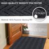LITA Customized Size Hallway Runner Rug with Rubber Backing, Backed Non-Slip Waterproof, Washable Outdoor Indoor Carpet for Floor, Entryway, Kitchen, Laundry, Balcony, Garage, Gray Triangle, 3' x 78' view 4
