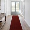 LITA Customized Size Hallway Runner Rug with Rubber Backing, Backed Non-Slip Waterproof, Washable Outdoor Indoor Carpet for Floor, Entryway, Kitchen, Laundry, Balcony, Garage, Red Triangle, 4' x 82' view 1