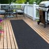 LITA Hallway Runner Rug Double Gray Stripe with PVC Backing, Non-Slip Waterproof, Washable Outdoor Indoor Carpet for Floor, Entryway, Kitchen, Laundry, Balcony, Garage, 1' x 78' view 1