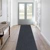 LITA Hallway Runner Rug Double Gray Stripe with PVC Backing, Non-Slip Waterproof, Washable Outdoor Indoor Carpet for Floor, Entryway, Kitchen, Laundry, Balcony, Garage, 1' x 78' view 2