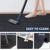 LITA Hallway Runner Rug Double Gray Stripe with PVC Backing, Non-Slip Waterproof, Washable Outdoor Indoor Carpet for Floor, Entryway, Kitchen, Laundry, Balcony, Garage, 1' x 78' view 3