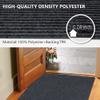 LITA Hallway Runner Rug Double Gray Stripe with PVC Backing, Non-Slip Waterproof, Washable Outdoor Indoor Carpet for Floor, Entryway, Kitchen, Laundry, Balcony, Garage, 1' x 78' view 4