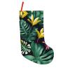 BrUgui Fun and Durable Christmas Stocking with Hanging Strap - Festive Holiday Decor and Gift Bag Accessory Hawaiian Tropical Leaves Flower view 1