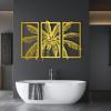 Cadeali Metal Wall Art, Tropical Palm Tree, Gold, 71L" x 35W", Framed, Vertical, Modern, Bathroom, Unisex, Outdoor, Matte Finish, 1 Count, Original Artwork view 1