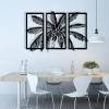 Cadeali Metal Wall Art, Tropical Palm Tree, Gold, 71L" x 35W", Framed, Vertical, Modern, Bathroom, Unisex, Outdoor, Matte Finish, 1 Count, Original Artwork view 3