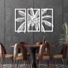 Cadeali Metal Wall Art, Tropical Palm Tree, Gold, 71L" x 35W", Framed, Vertical, Modern, Bathroom, Unisex, Outdoor, Matte Finish, 1 Count, Original Artwork view 4