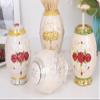 Flush of Dawn Creative Toothpick Holder Home Decorative Toothpick Dispenser Case Hand Press Pop Up Toothpicks Container Organizer (Red rose) view 2