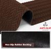 Runner Rug Carpet Runners, Indoor/Outdoor Hallway Custom Sizes Kitchen Entryway Bedroom Area Rugs with Natural Non-Slip Waterproof Rubber Backing, Garage Mat, Brown Triangle, 1' x 10' view 3