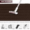 Runner Rug Carpet Runners, Indoor/Outdoor Hallway Custom Sizes Kitchen Entryway Bedroom Area Rugs with Natural Non-Slip Waterproof Rubber Backing, Garage Mat, Brown Triangle, 1' x 10' view 4