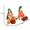 Dynamics Dcor Handmade Rajasthani Men & Women Statue for Home, Living Room and Bedroom Dcor Lovable Designer Decorative/Traditional - 1W view 3