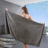 8-Piece Bath Towels Set,2 Oversized Large Bath Towels Sheet,2 Hand Towels and 4 Washcloths - 600 GSM Soft Microfiber Highly Absorbent Quick Dry Shower Towel Collection for Bathroom Hotel and Spa,Brown view 2