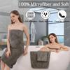8-Piece Bath Towels Set,2 Oversized Large Bath Towels Sheet,2 Hand Towels and 4 Washcloths - 600 GSM Soft Microfiber Highly Absorbent Quick Dry Shower Towel Collection for Bathroom Hotel and Spa,Brown view 3