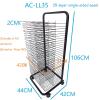 Art Drying Rack, Flexible Shelves, Mobile, Solid Metal, Power Coated Design, Classroom Art Studio Home Painting Drying Rack for Kids (Size : 35-Layer) view 2