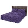 Full Bed Skirts Ruffled 2 Piece Set with Pillow Shams, Halloween Haunted Ghost House Mansion Spider Luxury Ruffle Skirt Bedspread Classic Sheet with Pillowcases Bedding Sets view 1
