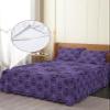 Full Bed Skirts Ruffled 2 Piece Set with Pillow Shams, Halloween Haunted Ghost House Mansion Spider Luxury Ruffle Skirt Bedspread Classic Sheet with Pillowcases Bedding Sets view 4