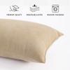 BEDSUM 2 Pack Pillows, 13"x18" Microfiber Pillows for Travel, Pets, Soft and Machine Washable Small Pillow for Neck, Wrist, and Knee Comfort, Taupe view 2