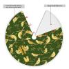 Christmas Tree Skirt - Vibrant & Durable, Protects Floors - Ideal for Christmas, Halloween, and Cosplay Bamboo Bird Pattern view 2