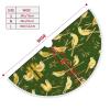 Christmas Tree Skirt - Vibrant & Durable, Protects Floors - Ideal for Christmas, Halloween, and Cosplay Bamboo Bird Pattern view 3