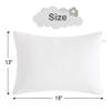 BEDSUM Plush Toddler Pillows, 13 x 18, Microfiber, 2 Pack, White view 3