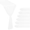 6 Pack 10Ft White Chiffon Table Runner 29x120 Inches Sheer Fabric Table Runner Romantic Wedding Runner for Thanksgiving Christmas Bridal Shower DecorationsWhite view 1