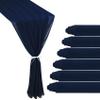 6 Pack 10Ft Navy Blue Chiffon Table Runner 29x120 Inches Sheer Fabric Table Runner Romantic Wedding Runner for Thanksgiving Christmas Bridal Shower Decorations Navy Blue view 1