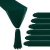 6 Pack 10Ft Emerald Green Chiffon Table Runner 29x120 Inches Sheer Fabric Table Runner Romantic Wedding Runner for Thanksgiving Christmas Bridal Shower Decorations Emerald Green view 1